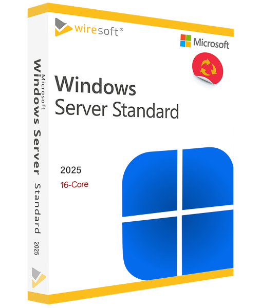 MICROSOFT WINDOWS SERVER 2025 STANDARD 16-CORE